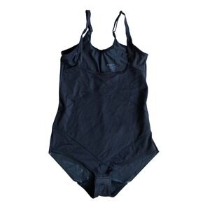 Miraclesuit Black Extra Firm Control Shapewear Bodysuit Style 2411 Womens XL